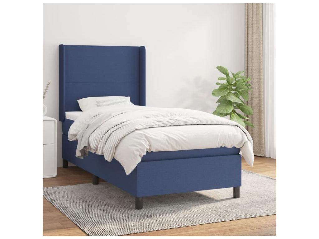 Dormeva bed base with mattress, blue, 90x190 cm, fabric, AYPP01482