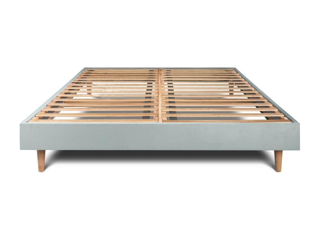 Dormeva Velvet Bed Base, Bluish Grey, 140x200 H29cm SHSH14354