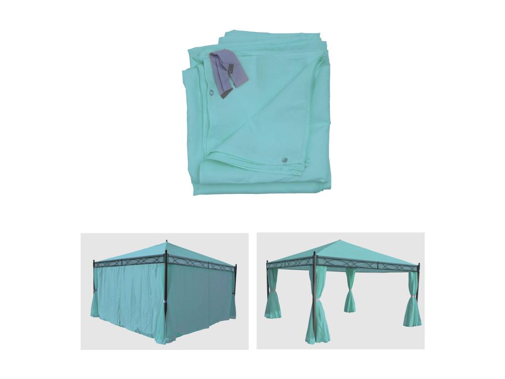 Side panel for Dormeva 4x4m turquoise ZUFM87875