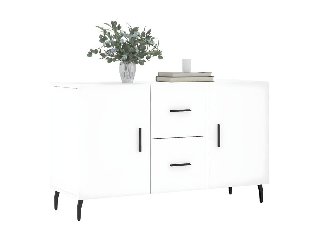 White sideboard 100x36x60 cm engineered wood WVNI17117