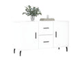 White sideboard 100x36x60 cm engineered wood WVNI17117