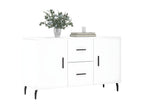 White sideboard 100x36x60 cm engineered wood WVNI17117
