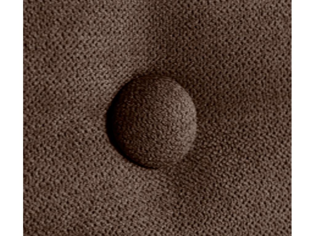 Dormeva Smooth Fabric Headboard with Buttons 95x105cm with Legs for 90cm Beds - Brown XTBS64662