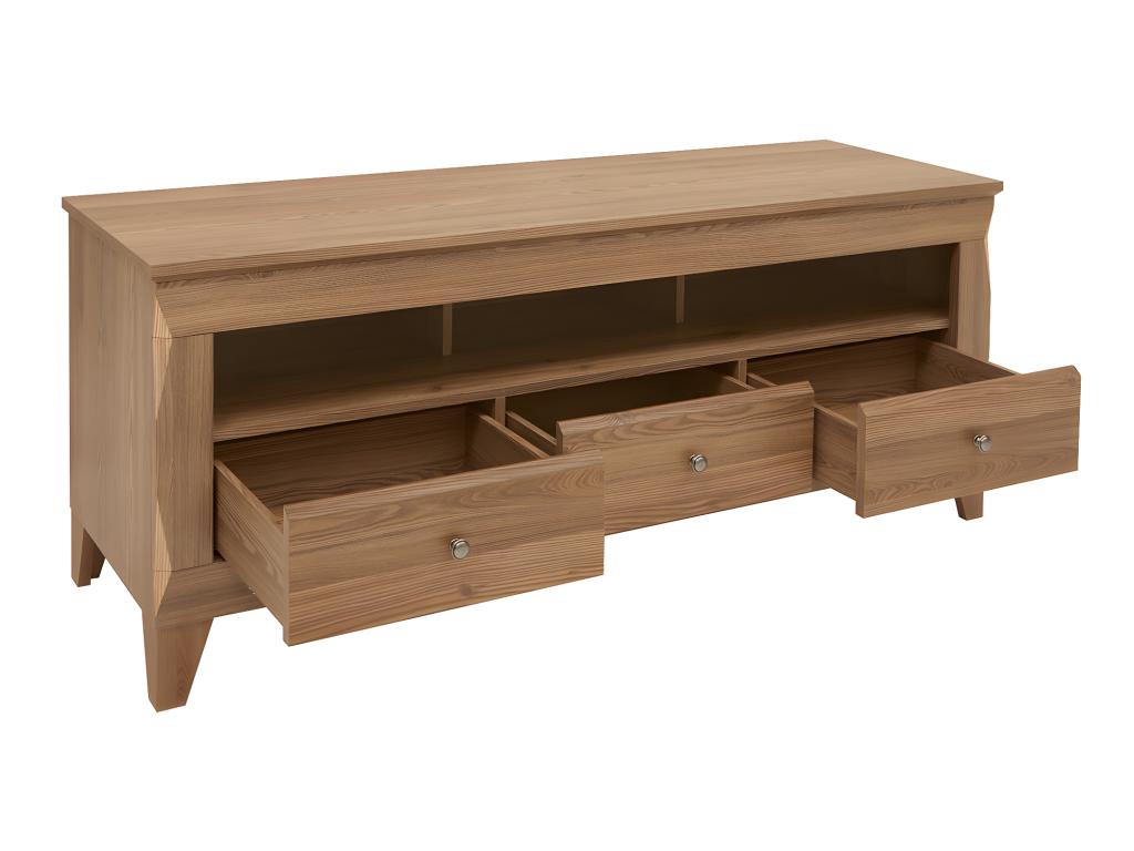 Lysvia TV stand with 3 drawers, 156 cm, wood, VHUW19957