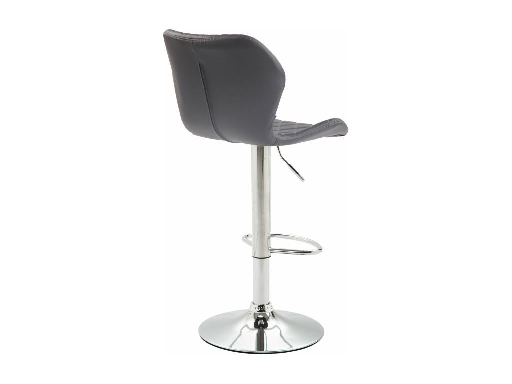 Bar stool x1, grey metal, 47x51x88 cm, 10 0004646 SZSU36217