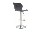 Bar stool x1, grey metal, 47x51x88 cm, 10 0004646 SZSU36217