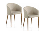 Fabric chair with walnut wood legs 4007 Dormeva RKXS38224