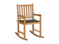 Dormeva Rocking Chair with Cushion, Solid Teak Wood, 2 PLIP71608