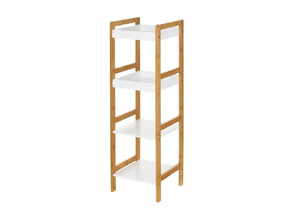 Dormeva/MDF storage shelf, natural/white color - Length 30 x Depth 29 x Height 100 cm ZSHC24052