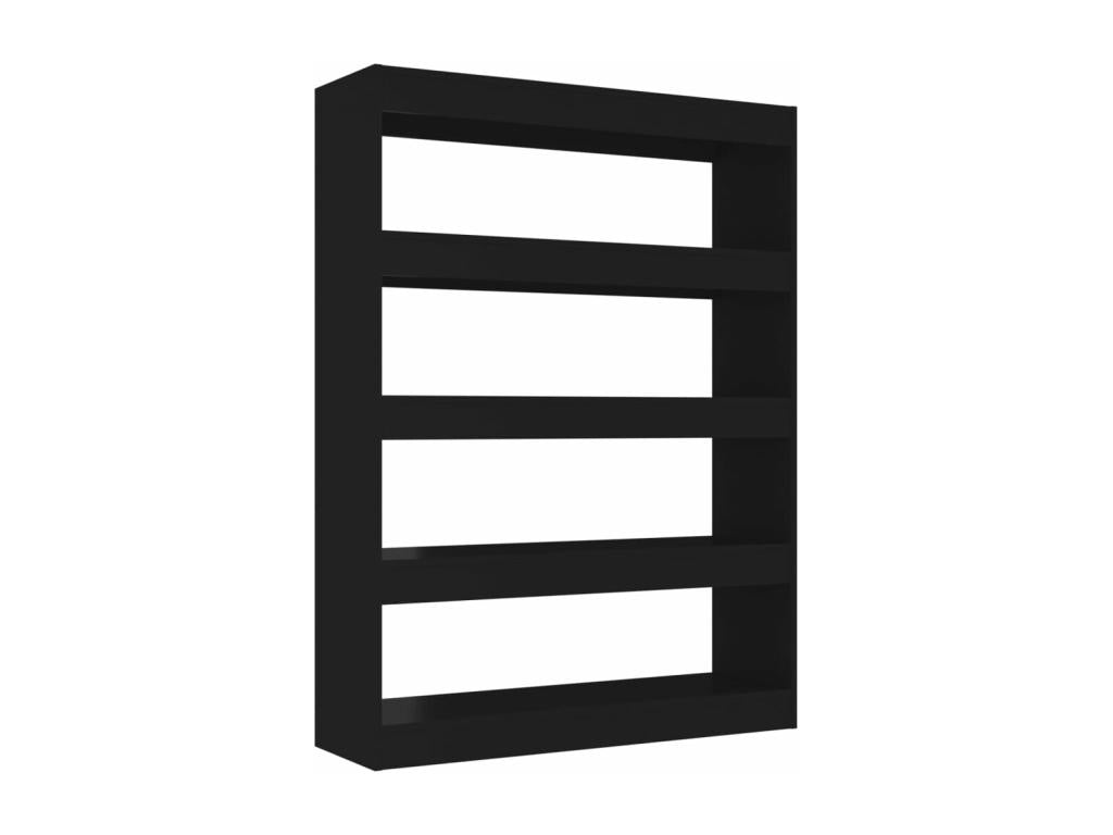 Black Bookshelf/Room Divider 100x30x135 cm WNEH93524