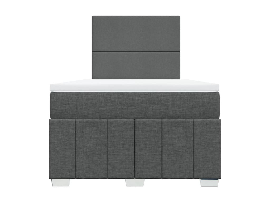 Dormeva bed base with dark grey mattress 120x190cm fabric MLEA55677