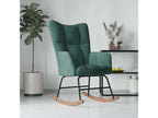 Dark Green Velvet Rocking Chair SUWS30281