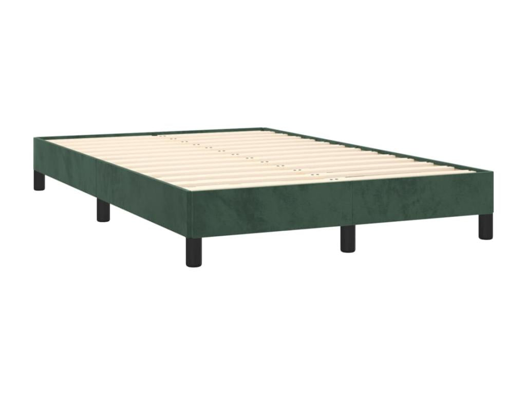 Dark green bed frame 120x190 cm velvet CECU27325