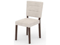 Modern chair in dark walnut wood and choice of fabric Kloba-Tissu 27111 GFFQ50915