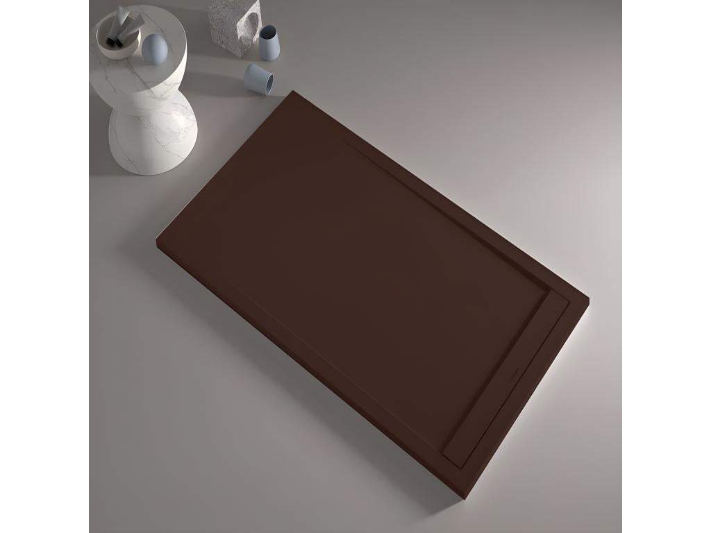 Dormeva SMART Chocolate Slate Finish Shower Tray with Color Grid - 210x70 cm USGH36773