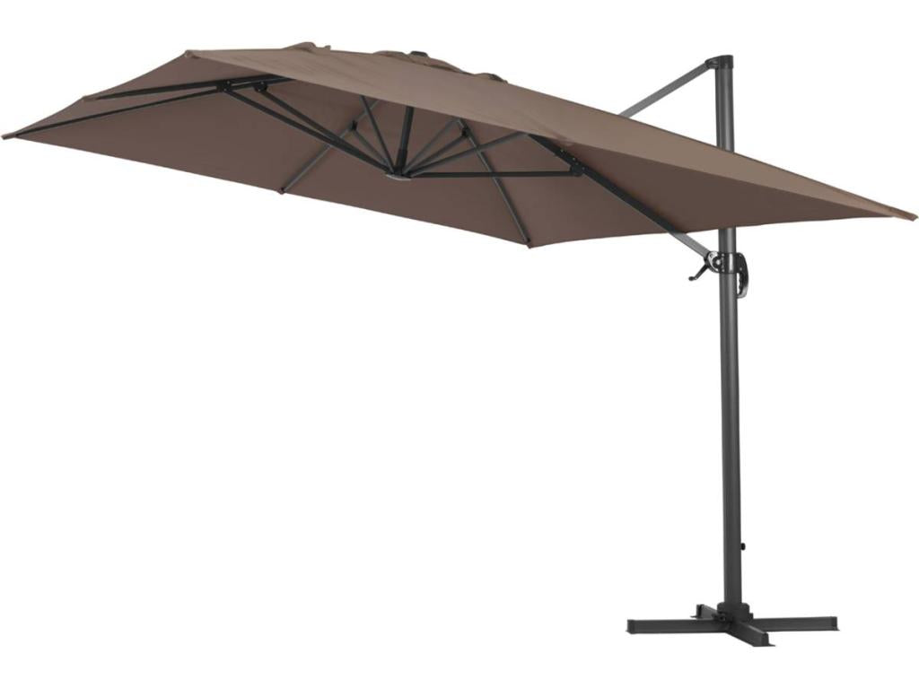 Alu Sun 4 Cantilever Garden Parasol - Rectangle - 3x4 m Protective Cover - Dormeva HHPZ52932
