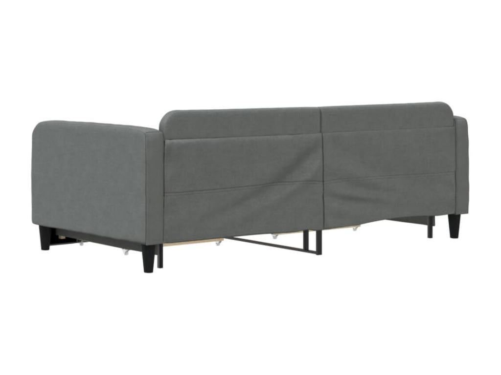 Daybed with pull-out bed and drawers, dark grey, 100x200 cm, Zensova YHRM27859