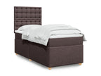 Dormeva bed base with mattress, dark brown, 100x200 cm QVUX57133