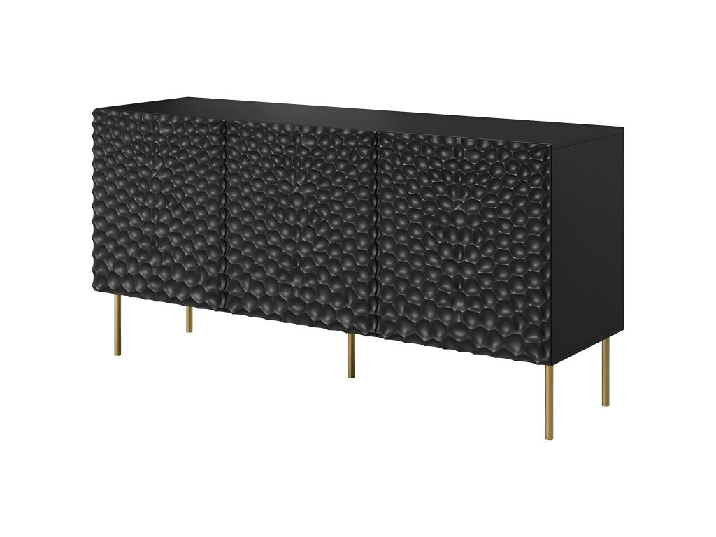 Zensova matte storage chest of drawers, universal unit, 152x75x43cm, on legs, HOTI QARX47326