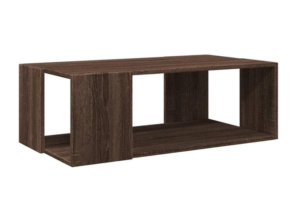 Coffee table in brown oak, 89.5x48x30 cm, engineered wood, MTNH53346
