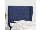 Headboard with wings, Blue, 93x23x118/128 cm, Fabric HCPM90154