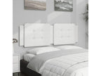 White faux leather headboard cushion 160cm YUIR85775