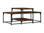 Smoked oak coffee table 102x60x45 cm Zensovaingénierie ARYU22291