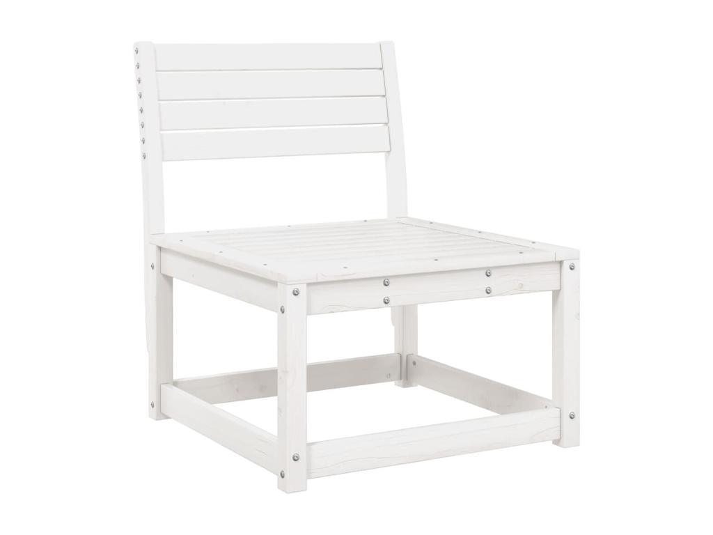 6-piece garden furniture set, white, solid pine wood, TPMS37835