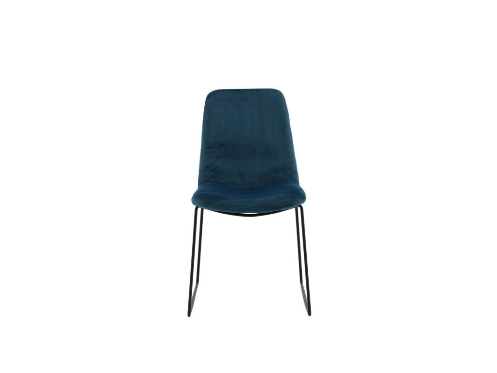 Dormeva blue velvet dining chair. IWFT63306