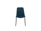 Dormeva blue velvet dining chair. IWFT63306