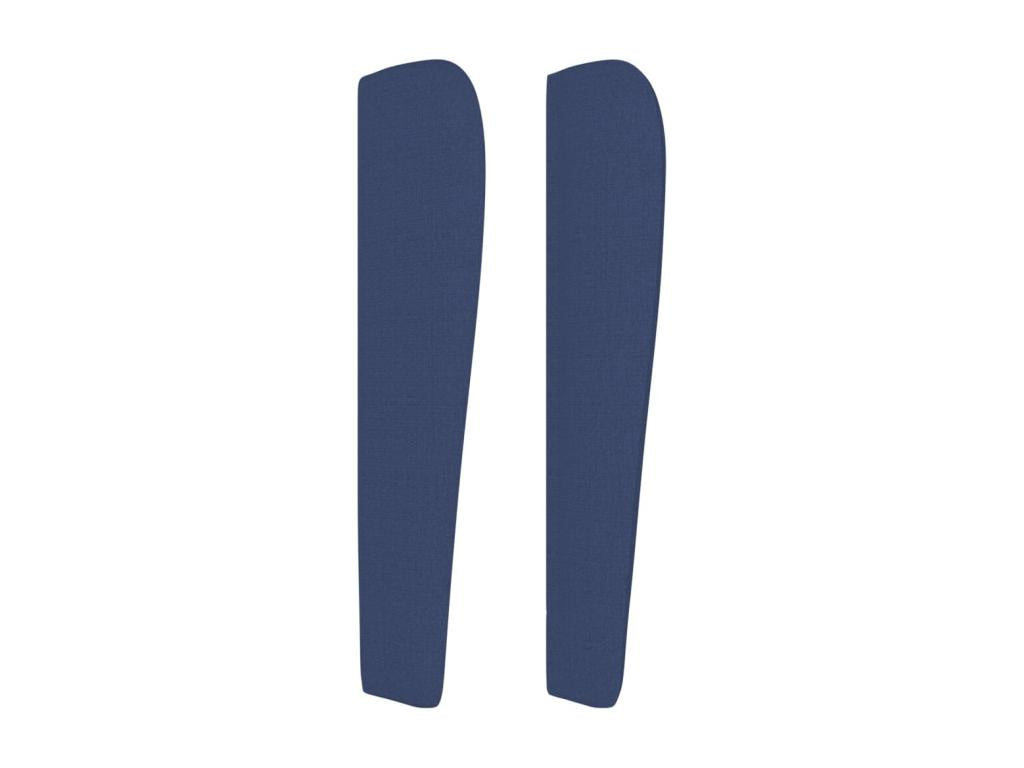 Headboard with wings, Blue, 93x23x118/128 cm, Fabric HCPM90154