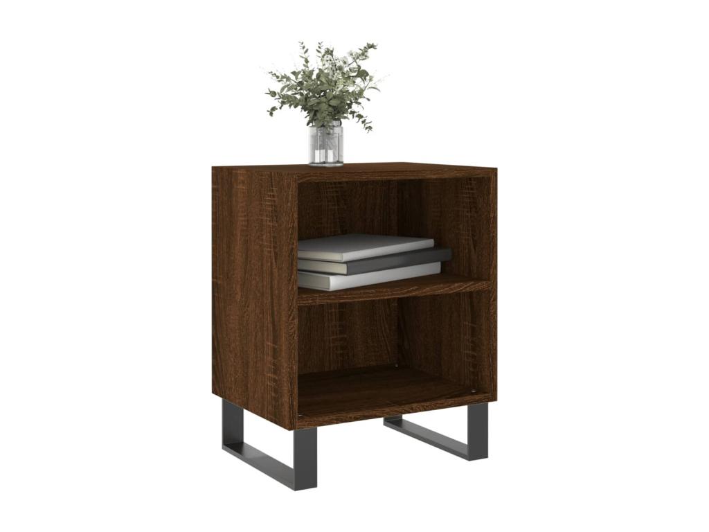 Dormeva Premium - Brown oak bedside table 40x30x50 cm engineered wood IHUV34532