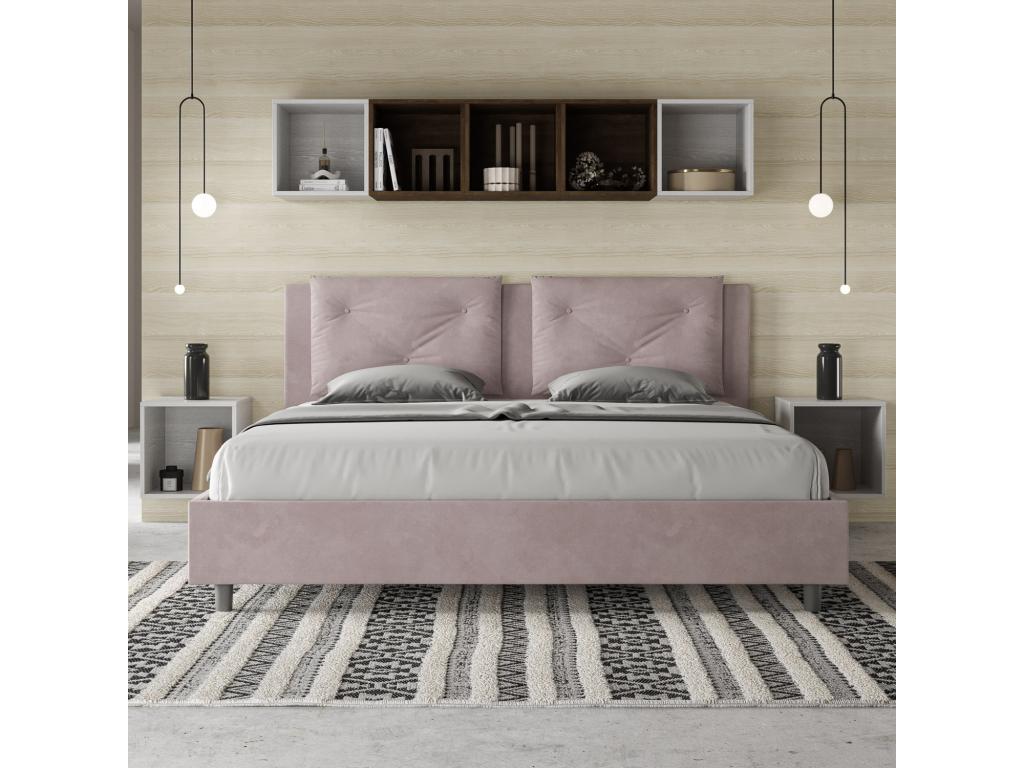 Dormeva size bed without slatted base, upholstered 200x200 microfiber Dormeva PCGX26628