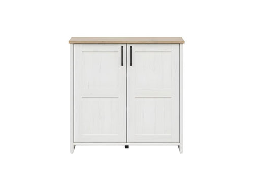Dormeva White and Wood 2-Door Buffet DWRY57387