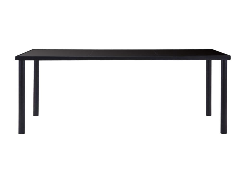 9-piece dining set, faux leather, grey, MPLX00788