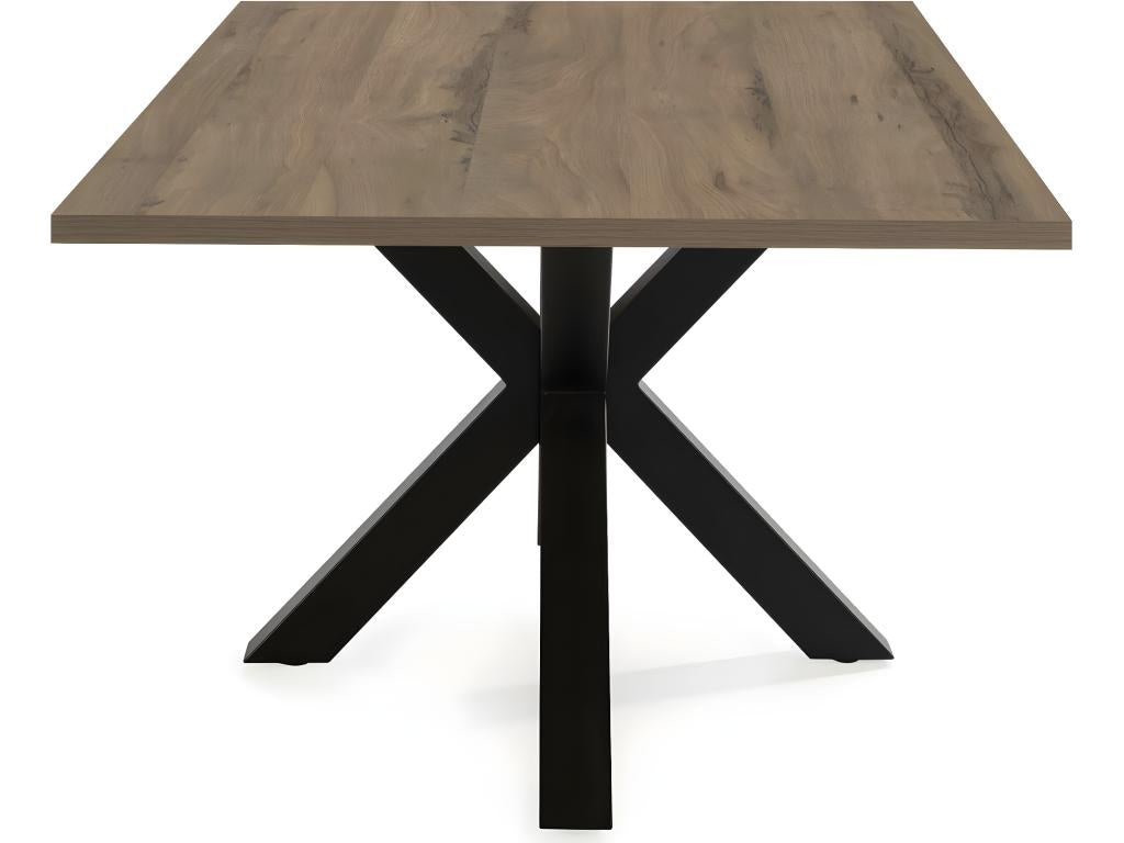 Rectangular dining table with walnut effect, 180 cm - Dormeva SNVA40361