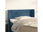 Headboard with wings, Dark blue, 93x16x78/88 cm, Velvet, NPVV94868