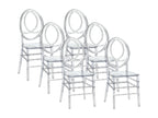 Set of 6 full polycarbonate chairs - Crystal - Lysvia DSEX73405