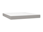Dormeva bed base with LED mattress, light grey, 160x200 cm, GTEX90874 fabric
