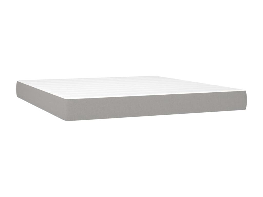 Dormeva bed base with LED mattress, light grey, 160x200 cm, GTEX90874 fabric