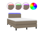 Dormeva bed base with mattress and LED lighting, 120x190 cm, fabric NARR67945