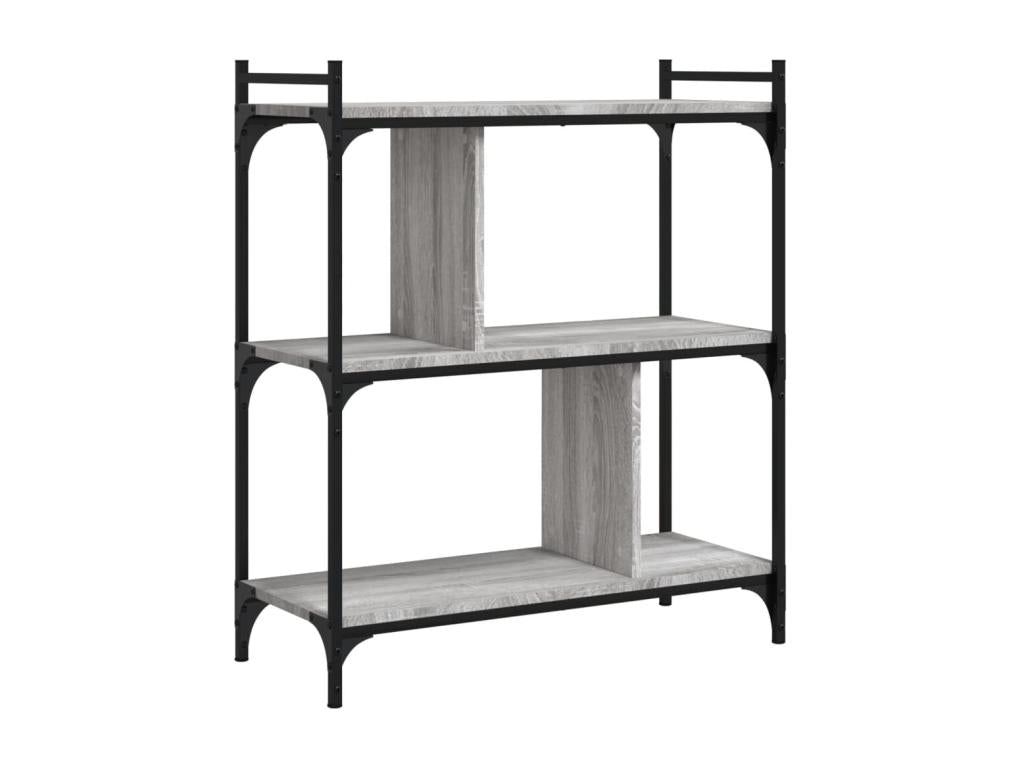 Dormeva 3-tier bookcase, grey, 76x32x88cm, engineered wood, DPFY12954