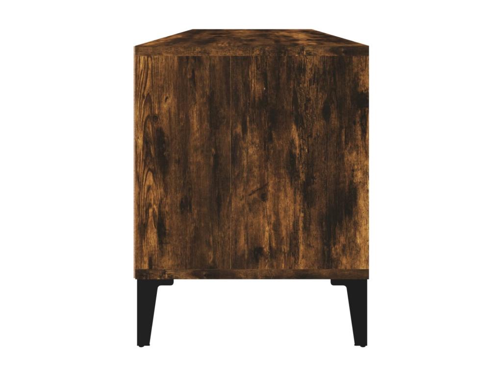 Smoked oak TV stand 100x34.5x44.5 cm engineered wood YRTQ49125
