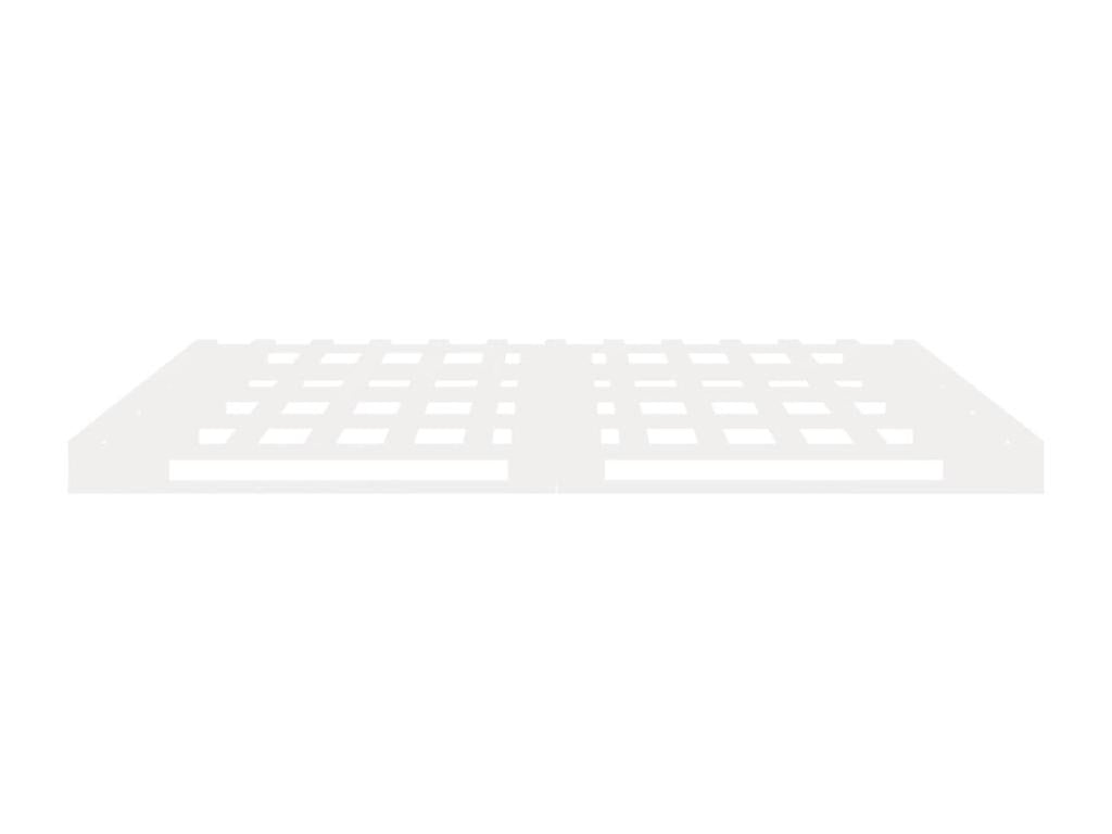 White bed frame 120x200 cm solid pine wood UIDN26036