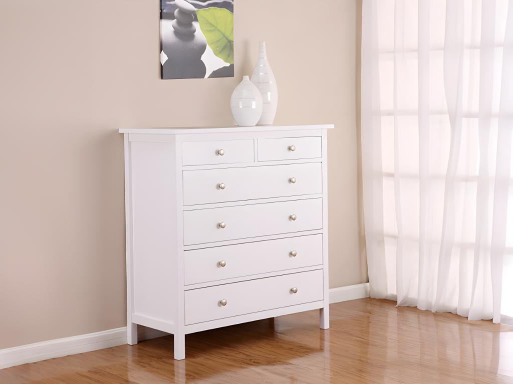 Dormeva Chest of Drawers - 6 Drawers - White Pine DYAG48540