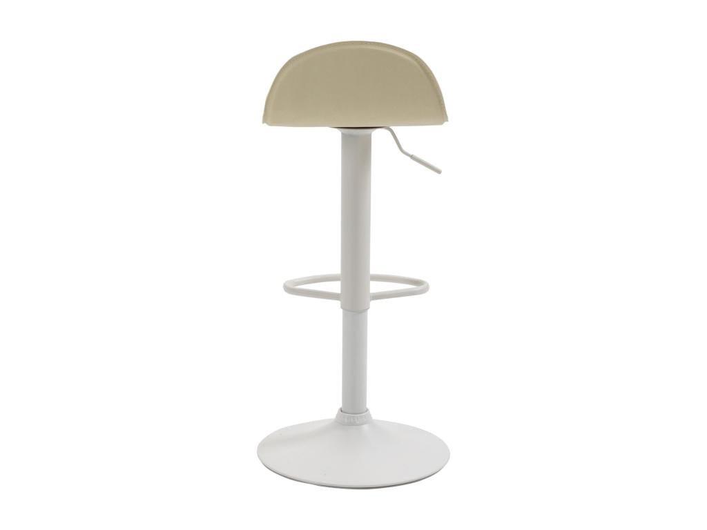 Bar stool - Faux leather / Metal - Cream - Dormeva V2 NRIW77697