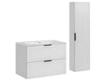 Dormeva White ETXS98015 Single Vanity Unit with Built-in Sink (80cm) and Tall Cabinet