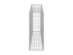 15 arched gabion baskets, 200x30x80/100 cm, galvanized iron, TBAE74682