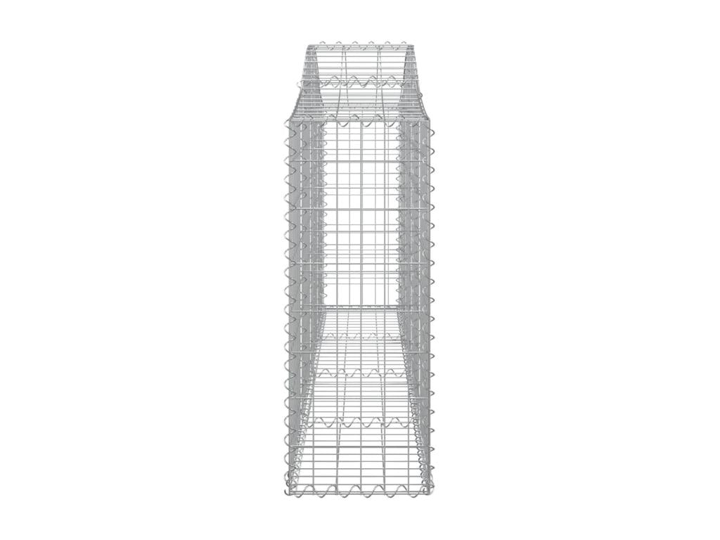 15 arched gabion baskets, 200x30x80/100 cm, galvanized iron, TBAE74682