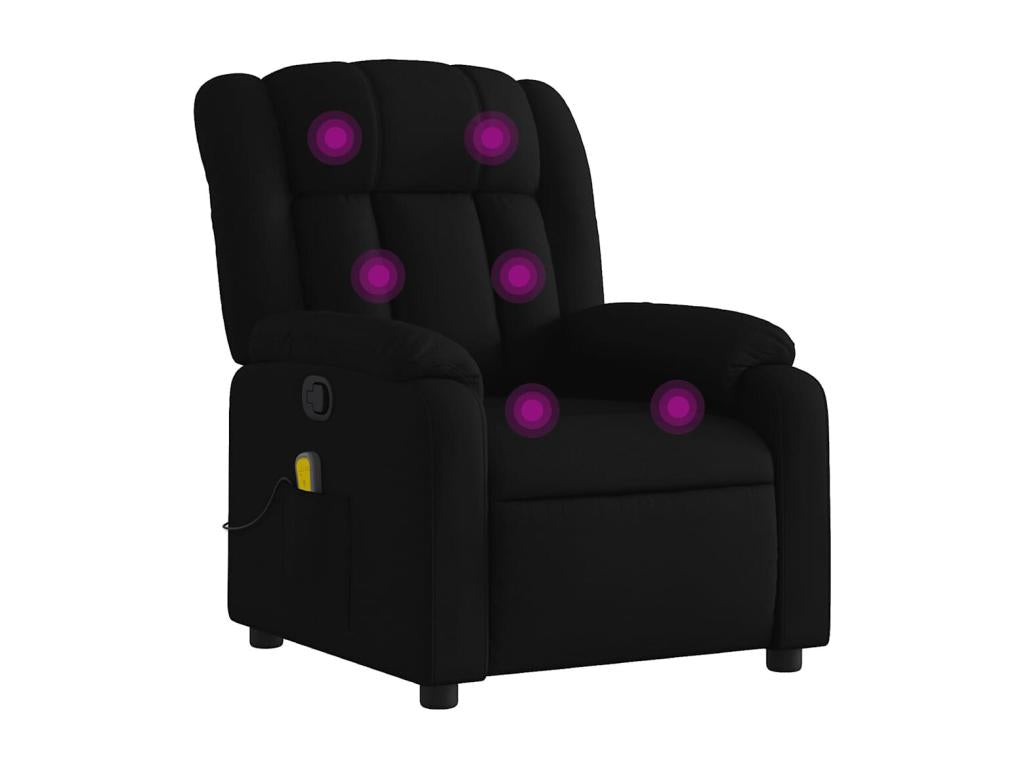 Black Fabric Reclining Massage Chair ZGQC84668